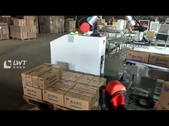 Kartonlar için robot paletleştiricisi paletleştirme robotik paletleştirme sistemi hareketli robot
