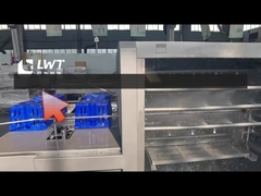 Yüksek püskürtme yıkama makinesi Plastik döngü sepet tepsileri yumurta tepsisi sandık yıkama tüneli için