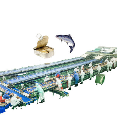 Somon ton balığı konserve makinesi özelleştirilebilir konserve balık işleme hattı