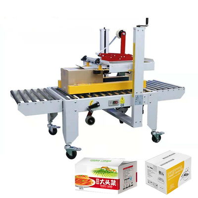 Küçük Endüstri Büyüklüğü Üst Alt Karton Kutusu Kaplama Tepesi Paketleme hattı için Yarım Otomatik Ambalaj Makinesi