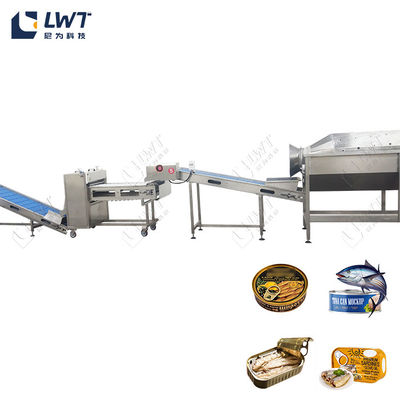 Konserve balık üretim hattı Sarı kanatlı konserve işleme ekipmanları