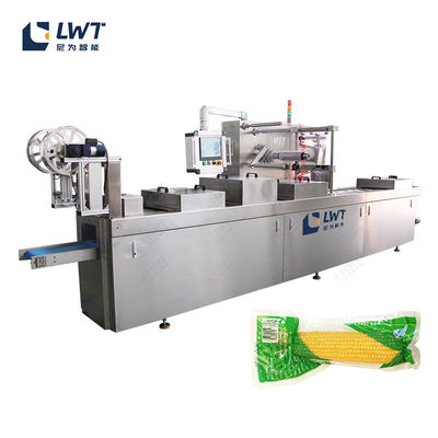 Otomatik Fasulye Torbası Üretim Hattı Mısır Termoforming Vakum Paketleme Makinesi