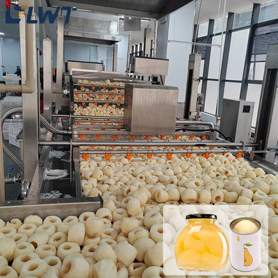 PLC Konserve meyve üretim hattı Konserve armut işleme hattı