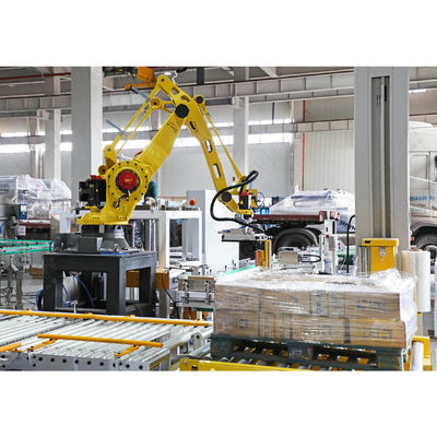 Çanta Pet Food Palletizer Sistemi Paketleme Üretim hattı ekipmanları